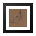 thumbnail image 2 of Bernard Willem Wierink 20x20 Black Modern Framed Museum Art Print Titled - Zebu (1866), 2 of 5