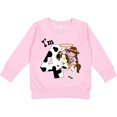 thumbnail image 2 of Inktastic I'm Four-cowgirl Riding Horse Birthday Toddler Sweatshirt, 2 of 4