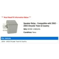 thumbnail image 2 of Speaker Relay - Compatible with 2002 - 2003 Chrysler Town & Country, 2 of 2