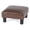 Brown Distressed Faux Leather, variant on Exlonjet Small Ottoman – Footstool/Footrest - Geometric Art –15.7x15.7x8.1 inch Cuboid & Cylinder,