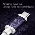 thumbnail image 2 of Cable USB C a USB A 3.0 MORNWELL Blanco Carga Rápida 1M para Huawei y Otros Dispositivos, 2 of 8