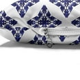 thumbnail image 4 of Ethnic Pet Bed, Victorian Abstract Star Forms Moroccan Shabby Traditional Rococo Retro Pattern, Resistant Pad for Dogs and Cats Cushion with Removable Cover, 24" x 39", Indigo and White, by Ambesonne, 4 of 4