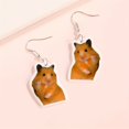 thumbnail image 2 of 1pair Cute Mouse Hamster Yeah Animal Dangle Earrings For Men, Party Birthday Gift, 2 of 5