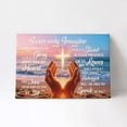 thumbnail image 2 of "I Can Only Imagine" Christian Canvas Wall Art with Cross & Praying Hands on Beach Sunset, Inspirational Scripture Decor for Living Room, Church or Prayer Space, 2 of 8