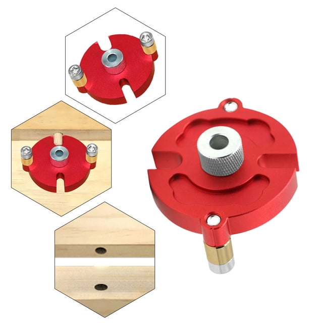 Hole Puncher Locator, Fast Positioning Precise Anodized Rust Proof Aluminum Alloy Self Center Dowel Jig High Hardness For Furniture Installation