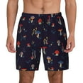 thumbnail image 2 of Goofa Mushrooms3 Printed Men's Swim Trunks Board Shorts Quick Dry Mens Swimming Trunks with Compression Liner,Breathable Fit Hawaii Beach Shorts-X-Large, 2 of 9