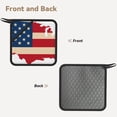 thumbnail image 2 of Disketp American Flag Map Pot Holders Kitchen Insulation Mats Heat Resistant Pot-Holder Oven Anti-Scald Pads for Cooking Baking, 7.1*7.1inch, 2 of 8
