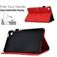 thumbnail image 6 of SaniMore Wallet Case for Samsung Galaxy Tab A8 (SM-X200/X205) 10.5" 2022, Auto Sleep/Wake, PU Leather Magnetic Cover with Pencil Holder Card Slot & Kickstand Full Body Protective Shell, Red, 6 of 7