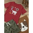 thumbnail image 3 of Doodle Style Lemur T-Shirt Toddler -Image by Shutterstock,  4 Toddler, 3 of 4