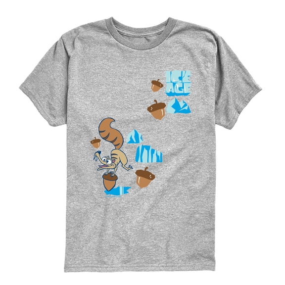 Ice Age - Scrat Chasing Acorns - Youth Boys Short Sleeve Graphic T-Shirt