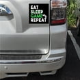 thumbnail image 2 of DistinctInk Custom Bumper Sticker - 10" x 10" Decorative Decal - Black Background - Eat Game Repeat - Video Games Gamer, 2 of 2