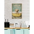 thumbnail image 4 of Antique Aluminum Metal Sign, 8 x 12 Inches, Retriever Labrador Wash Your Paws Sign, Whimsical Wall Decor for Kitchens, Bathrooms, or Pet Areas, 4 of 8