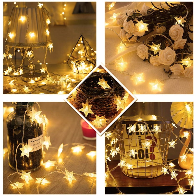 3m/6m Star String Lights, USB Fairy String Lights ...