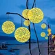 thumbnail image 5 of Guirnalda de luces navideñas de 30 cm con forma de bola de ratán, para exteriores, para bodas, fiestas, decoración de jardín, 5 of 5