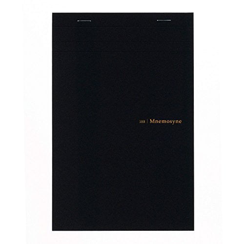 Maruman MNEMOSYNE Notepad 8.35 x 5.83 Inches (A5), 5mm-squared, 70 Sheets (N188A)
