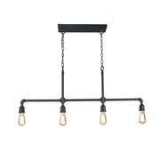 4-Light Iron Pipe Kitchen Island Lighting Industrial Pendant Lights