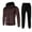 H-Coffee, variant on Men and Women Sports Men Pants Suit Autumn and Winter Mans Suite Leisure Solid Color Hooded Tuxedo Nightgown Sweater Pants with Tassels Summer Suit Sports Suit
