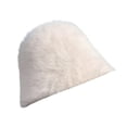 thumbnail image 1 of Chapeau Bob Duveteux Anti-Froid Léger Couleur Unie Casquette de Pêcheur pour Femmes, 1 of 10
