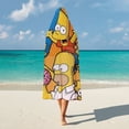 thumbnail image 6 of Simpsons Cloak Hooded Blanket Soft Wearable Blanket Hoodie Throw Cape for Couch Kids Adults 60"x80", 6 of 8