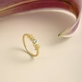 thumbnail image 2 of Flydeer Mom Ring Gold Stackable Ring AAAAA CZ S925 Gift for Mother Size 9, 2 of 6