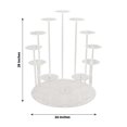 thumbnail image 3 of Efavormart 29" Tall 12-Arm Tiered Clear Acrylic Dessert Display Stand, Multi-Layer Round Tray Cupcake Serving Rack, 3 of 11