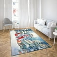 thumbnail image 4 of Merry Christmas Siberian Husky Enjoys Woofmas Winter Xmas Holiday Indoor Rug Husky Dog Lover Gifts Carpet Living Bed Room Sofa Home Decor - 02022, 4 of 5