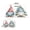 Two Little Dwarfs, variant on Square Picnic Mat Waterproof Non-Slip Outdoor Mat Portable Carry Handle For Camping Beach Exercise in The Magical Forest