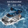 thumbnail image 2 of LNGOOR Mini RC Boat  2.4Ghz  90mAh  Low Battery Alarm  Remote Control  Light  Forward  Backward  Turn Left  Turn Right  Rotate In Place  Suitable For Lake Swimming Pool Toys RC Boat, 2 of 6