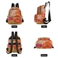 thumbnail image 4 of FORMRS Mini Backpack Purse for Women Travel Daypack Casual Shoulder Bag, Orange Abstract Floral, 4 of 7