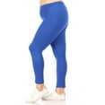 thumbnail image 4 of MOA COLLECTION Women's Plus Size Solid High Waist Full Length Leggings, 4 of 8