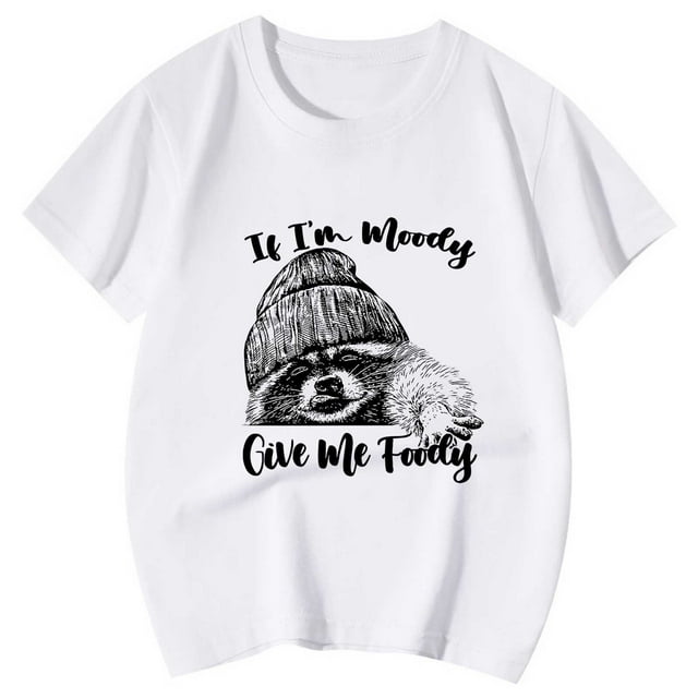 T-shirts pour Filles Imprimé Manches Courtes Col Rond Tenues d'Été pour Filles 8-9 Ans Mode Filles