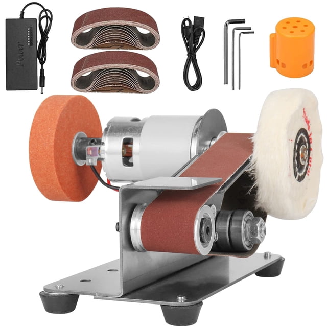 Mini Belt Sander NuoDunco 3-in-1 15° Knife Sharpener 7-Speed