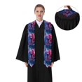 thumbnail image 4 of Rateoe Color Explosion Makeup Brush Pattern Graduation Shawl Stole – Elegant Stole for Graduates ,Graduation Gown Accessory, Academic Stole-Sharp Corner, 4 of 7