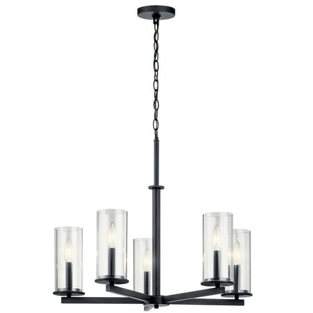 

Kichler 43999 Crosby 5 Light 26 Wide Chandelier - Black