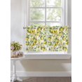 thumbnail image 4 of Lemon 2 Panel Kitchen Curtains for Small Windows, Yellow Fruits Summer Watercolor Botanical Leaf Plant Bathroom Tier Curtain, Short Window Treatment for Bedroom/Living Room 55"x36", 4 of 6