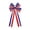 colorful#270, variant on Patriotic Hair Bows USA Flag Print Scrunchies Red White Blue Hair Ties for Independence Day, 5.5-inch Diameter Ribbed Polyester, Set of 7 for Ponytails Braids Buns and Festive Accessories