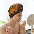 thumbnail image 3 of Yiaed Cat Dog Friendship Print Hair Cap with Button,Coral Fleece Hair Towel Wrap for Women Wet Hair,Quick Dry Turban for Wet Hair Long Thick Hair, 3 of 5