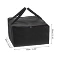 thumbnail image 2 of Insulated Pizza Bag, 1 Pack 24x24x14 Inches - Non-woven Fabrics Grocery Bag, for Cake Cookies Pizza Party (Black), 2 of 6