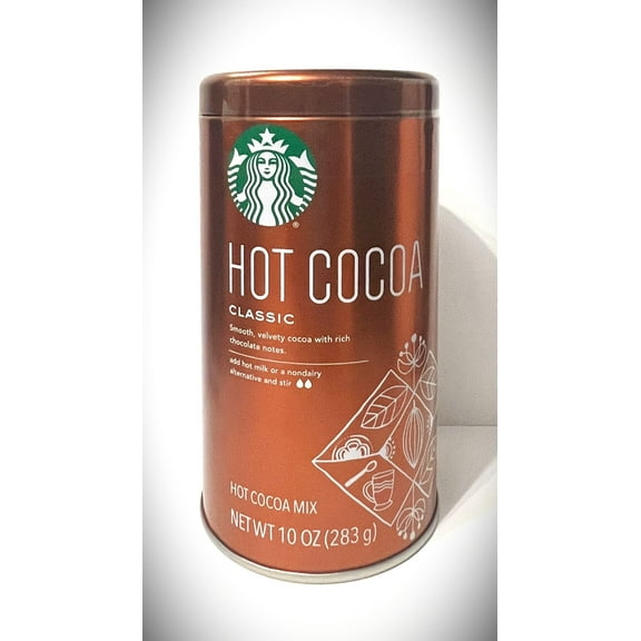 Starbucks Hot Cocoa Mix Classic 10 Oz Bronze Gift Tin 8 Fluid_Ounces