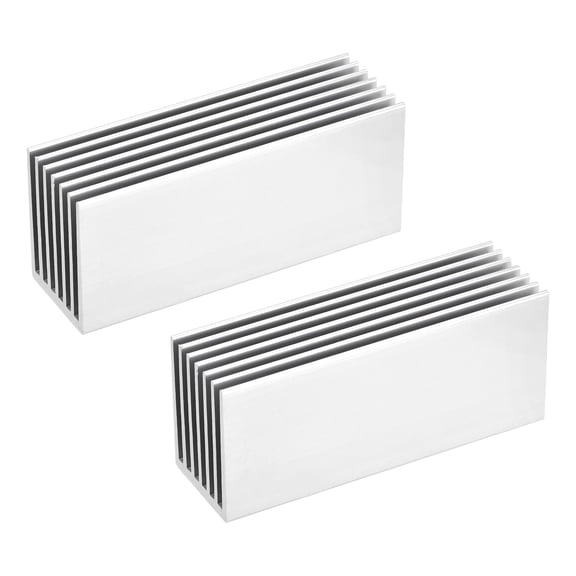 Uxcell 2 Pack M.2 SSD Heatsink Cooler Alloy Aluminum Heat Sink Cooling Sink for PC, 70*22*30mm, Silver Tone