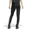 thumbnail image 2 of Women's adidas Sereno AEROREADY 3-Stripe Slim Tapered Pants Color: Black White Size: MEDIUM, 2 of 4