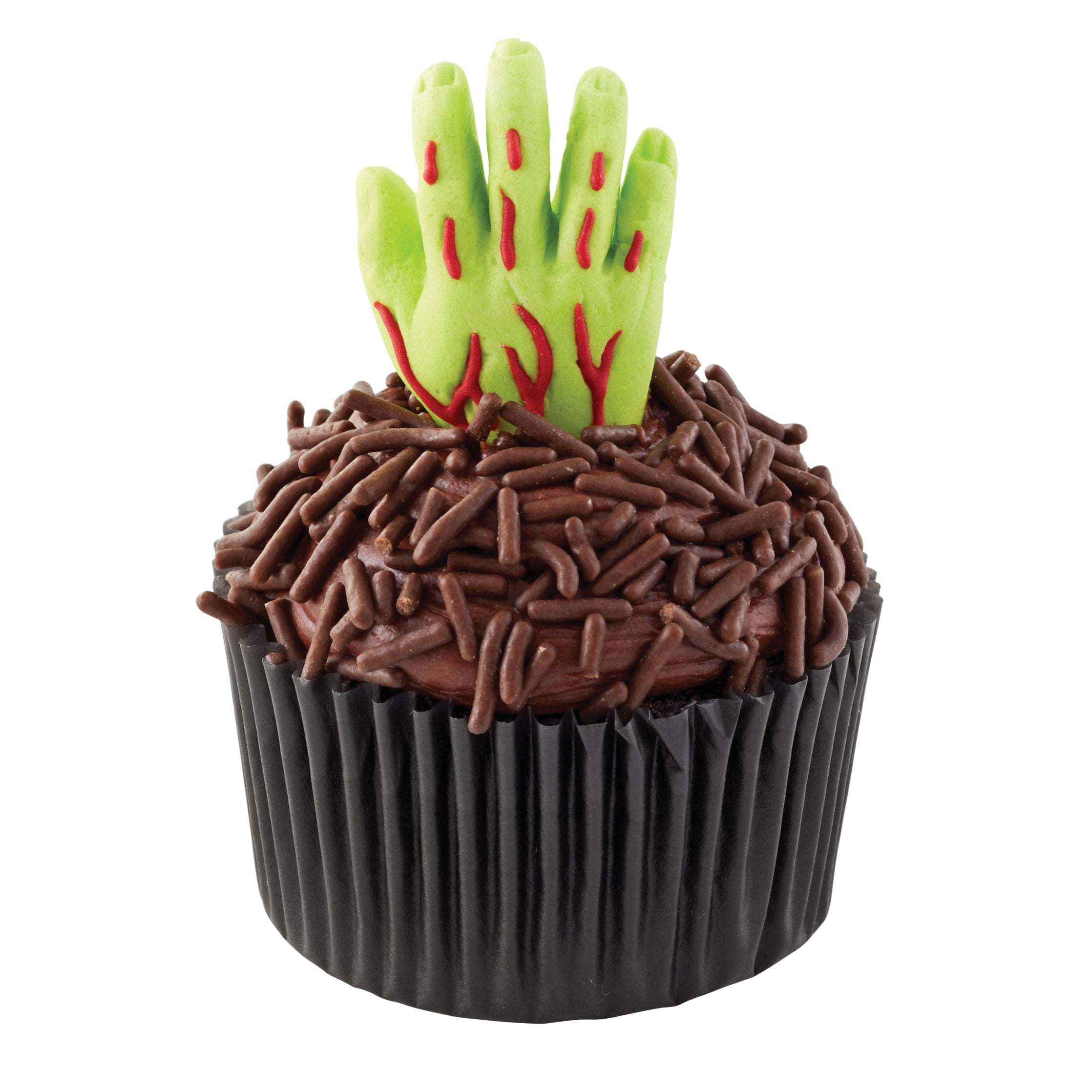 Wilton Zombie Hands for Desserts, Green Candies and Jimmies for Icing Decorations, 12-Count