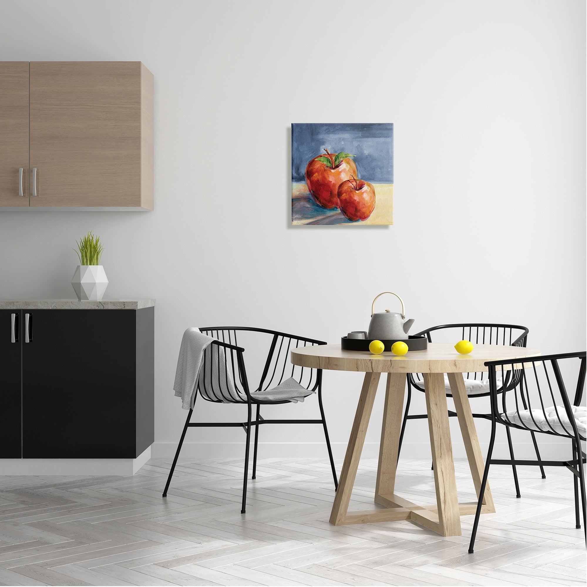 Stupell Industries Traditional Luscious Red Apples Tabletop Still Life Painting Gallery Wrapped Canvas Print Wall Art, Design by Carol Robinson