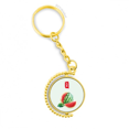 thumbnail image 1 of Circlar gran calor veinticuatro termino solar Anillo de oro de metal llavero llavero, 1 of 3