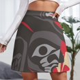 thumbnail image 2 of Raven Vision Mini Skirt Clothing female short skirts for women Skort for women Skirt satin, 2 of 6