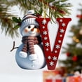 thumbnail image 3 of Adornos Navideños con Letras 2025, Colgante de Ciervo Navideño, Decoración de Madera para Mesa, Adornos Personalizados, 3 of 6