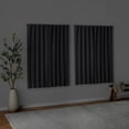 thumbnail image 3 of Mainstays Solid Black Blackout Curtain Panel Set with Back Tabs - 4 Pack, 30" x 63", 3 of 11