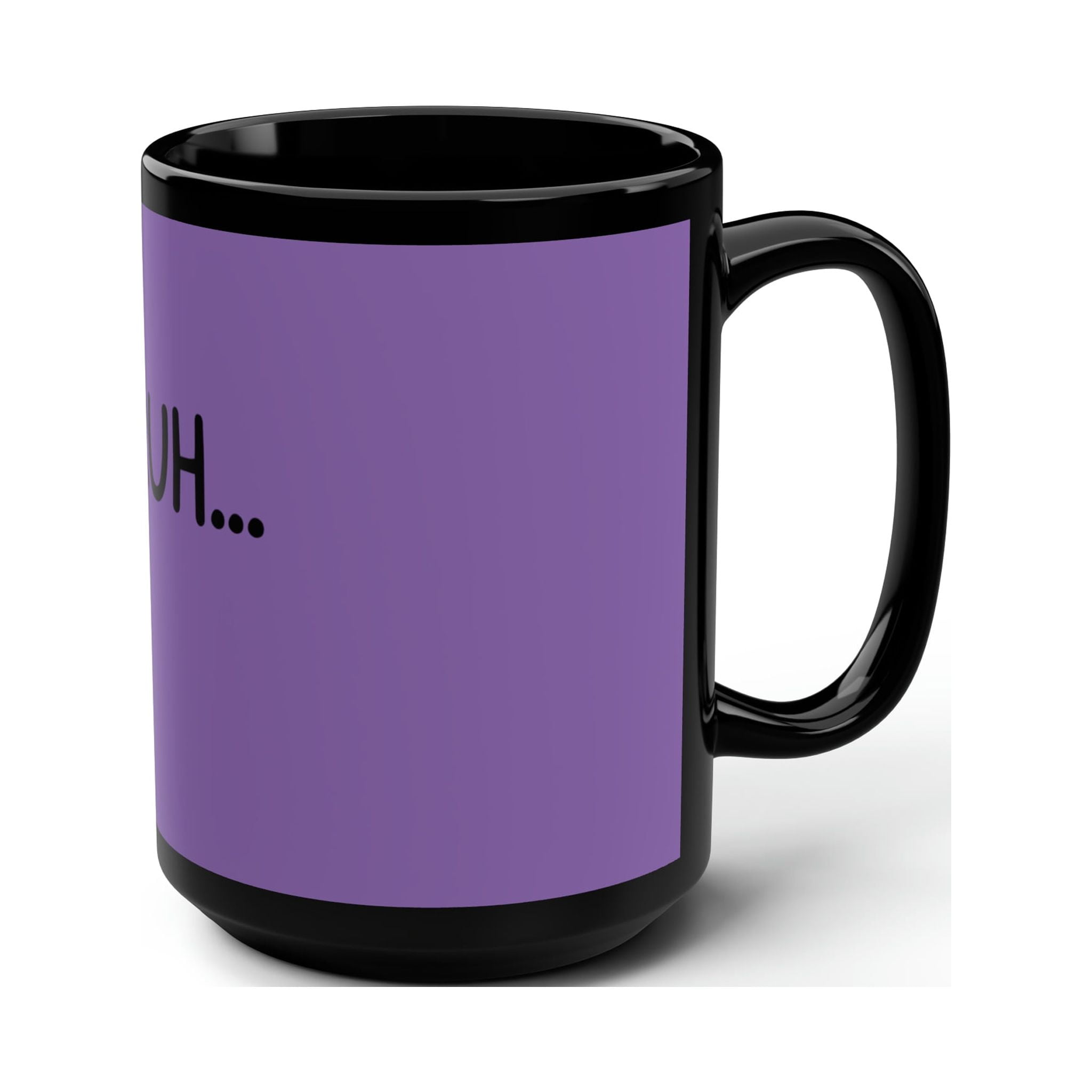 Purple BRUH Mug 15oz Ceramic Coffee Cup Cappuccino Latte Espresso Drink Mug
