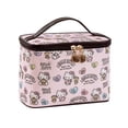 thumbnail image 1 of Bolsa de cosméticos AmbeAlla, grande, rosa, con portaescobillas para mujer, 1 of 7