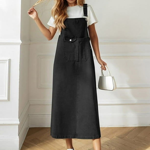 WILLBEST Vestido Informal De Verano Para Mujer, Manga Corta, Cómodo, Para Uso Diario, Color Sólido, Corte Holgado, Tejido Suave Y Transpirable, Atuendo Moderno